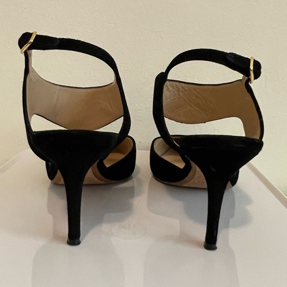 Nicholas Kirkwood Leda Suede Cutout Slingback Pump, Black 38 1/2 - Picture 9 of 13